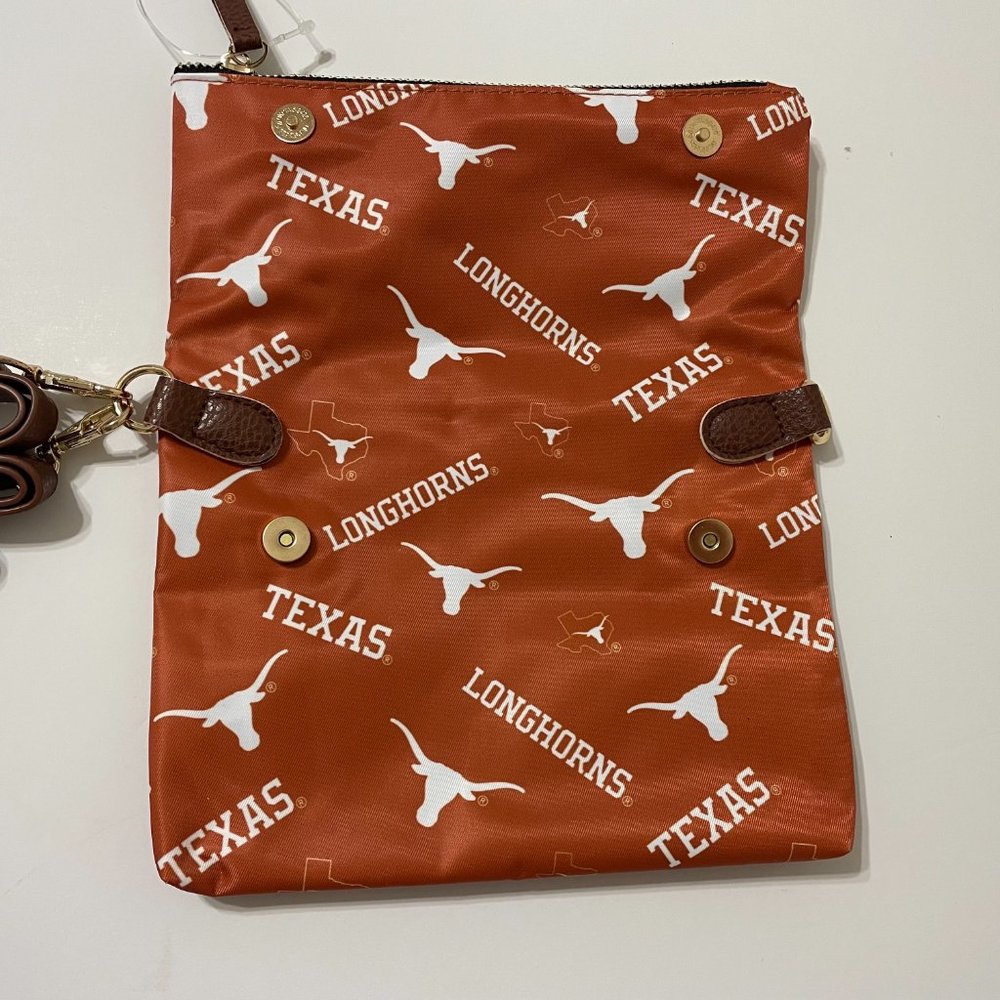 Texas Longhorns FOCO Womens Logo Printed Collection Foldover Tote Bag Purse - Picture 7 of 16
